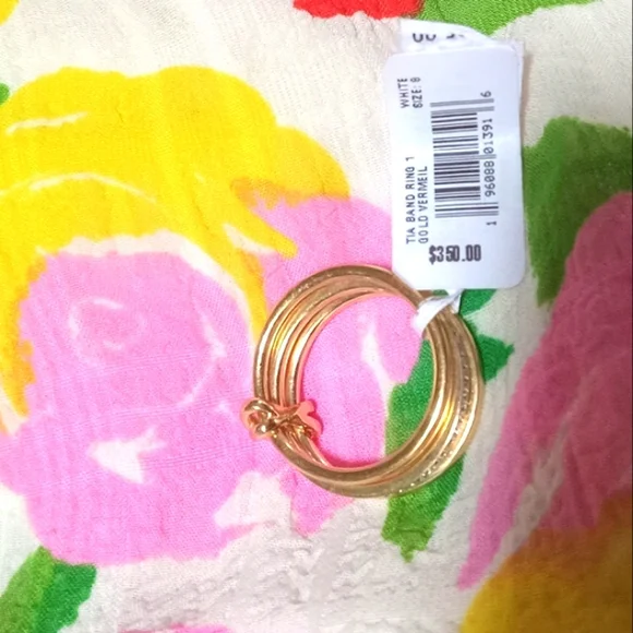 Kendra Scott 'Tia Band' 18k Gold Vermeil Ring